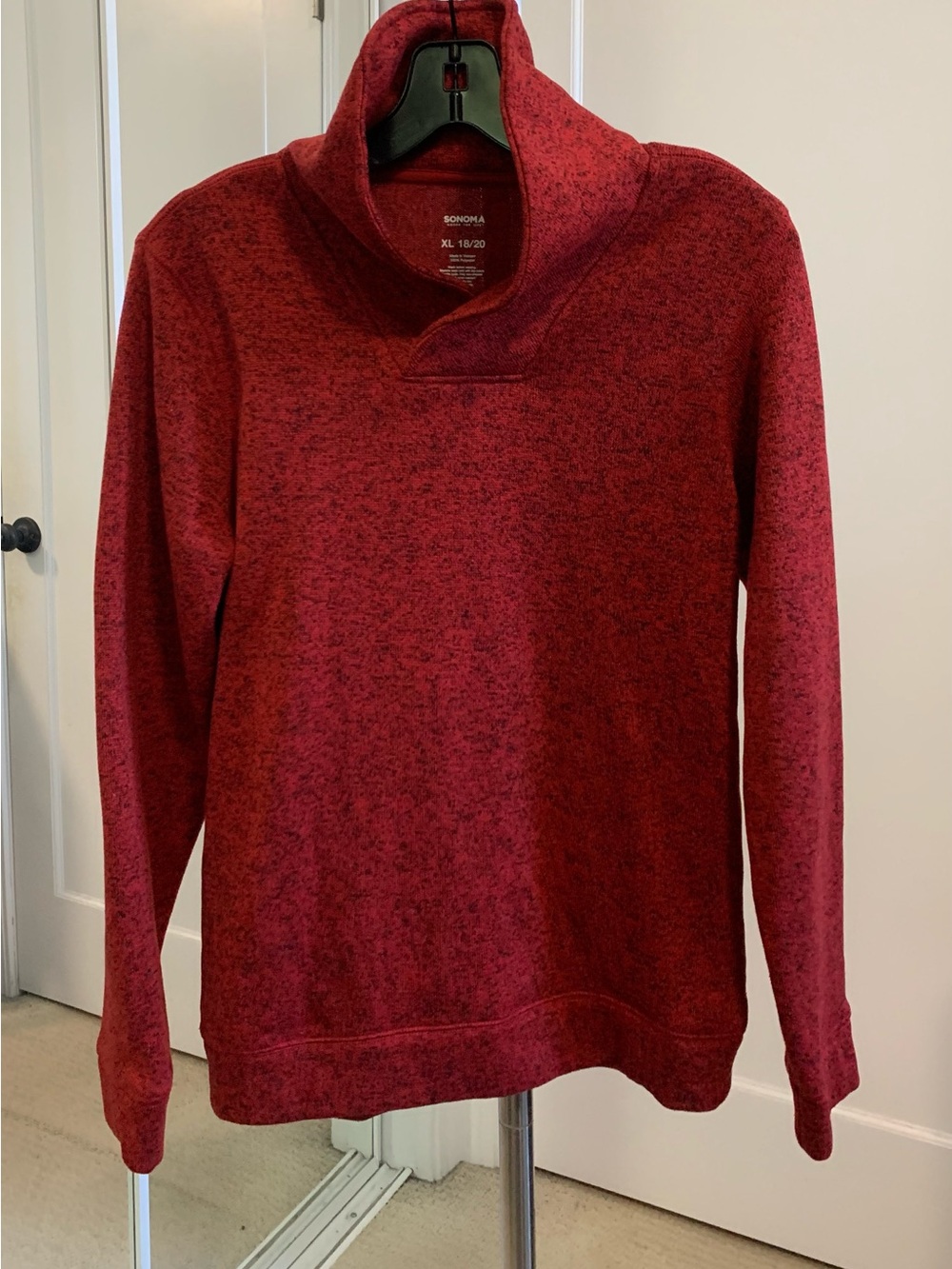 Sonoma Goods For Life Marbled Red  Sweater, XL (runs small)